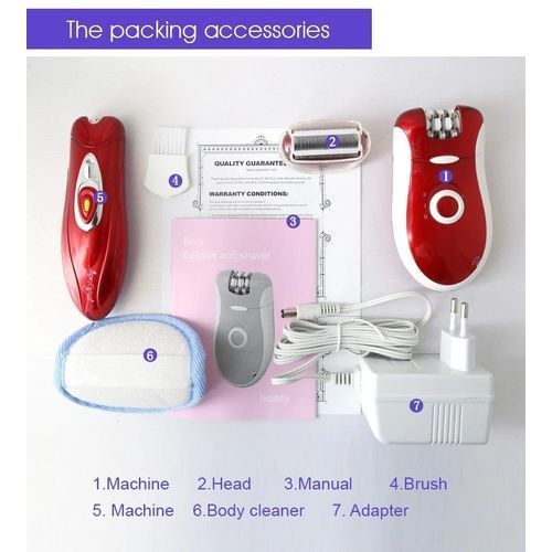 Kemei Women Hair trimmer and epilator 3 in 1