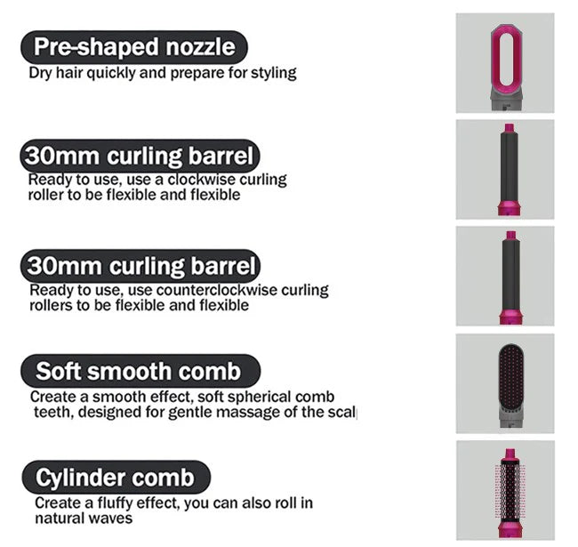 Hair Dryer Set 5in1