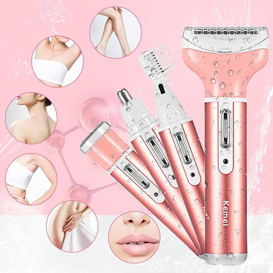 Kemei Body Hair Remover  4-in-1 Multifunctional Epilator