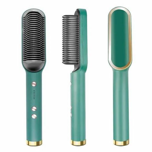 Hair straightening brush